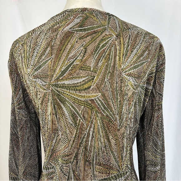 Vintage Dressbarn Blouse Womens Petite Large Tank Top Underneath High Low Hem - Picture 7 of 11